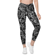 Fleur Black Crossover Leggings