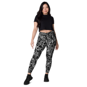 Fleur Black Crossover Leggings