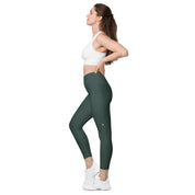 Basics - Green Crossover Leggings