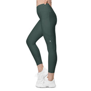 Basics - Green Crossover Leggings