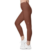 Basics - Terracotta Crossover Leggings