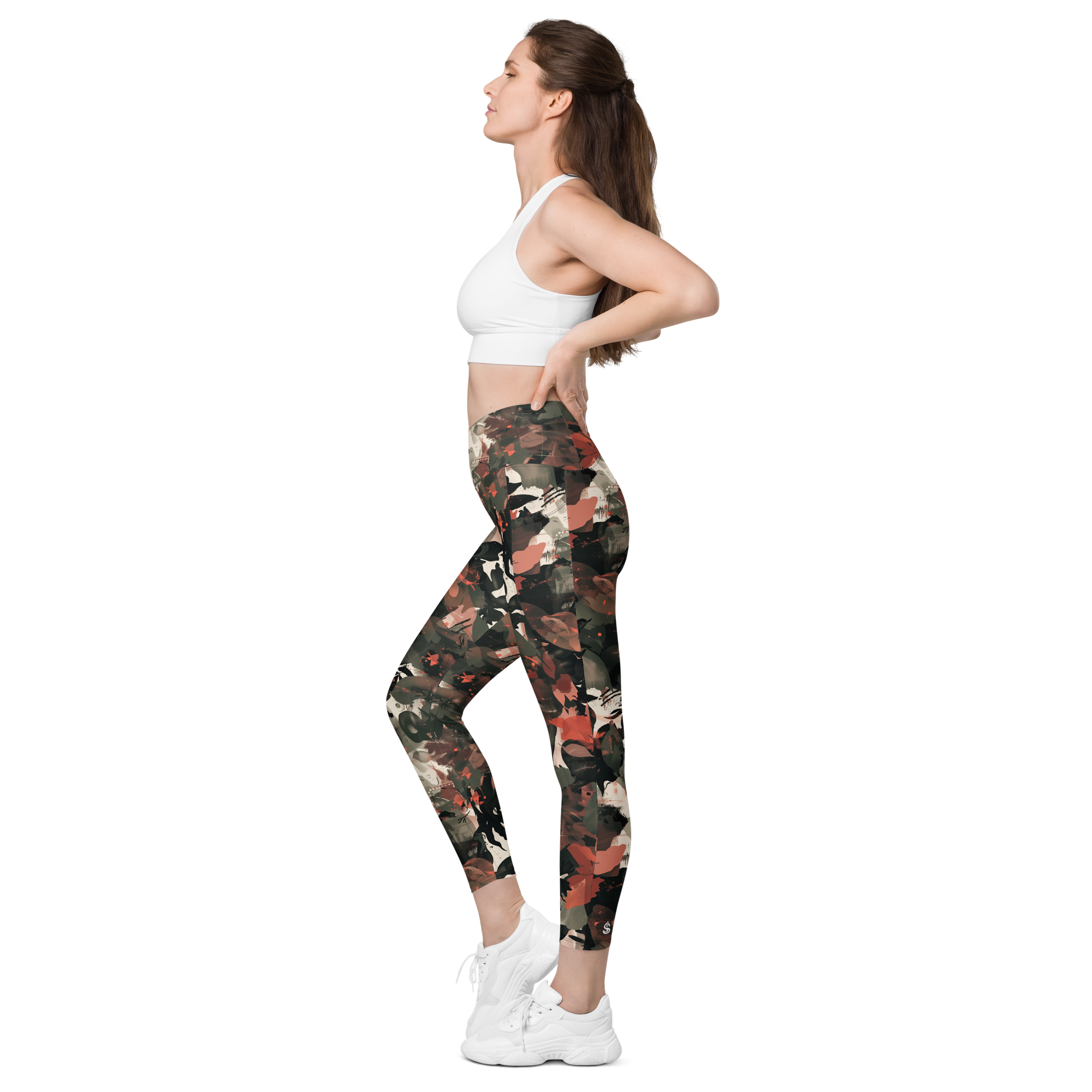 Wildflower Terracotta Crossover Leggings