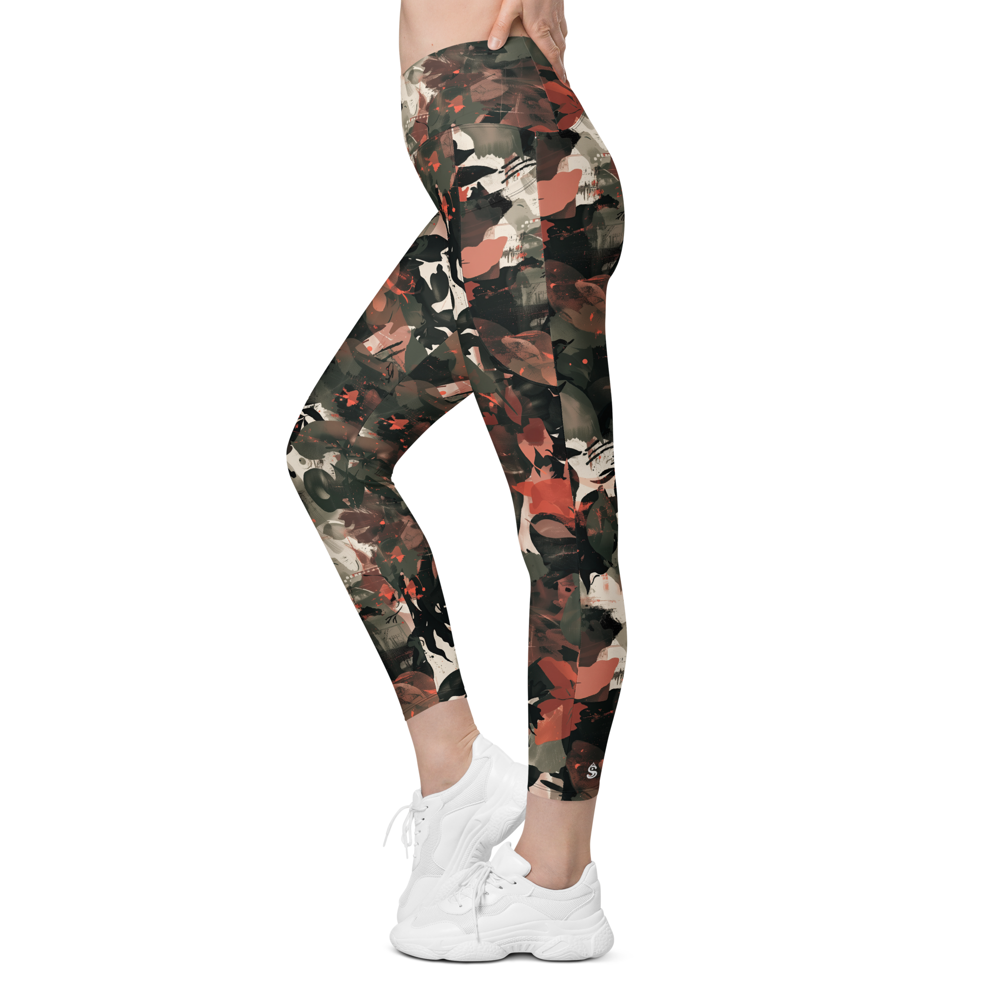 Wildflower Terracotta Crossover Leggings