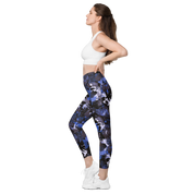 Wildflower Floral Navy Crossover Leggings