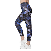 Wildflower Floral Navy Crossover Leggings