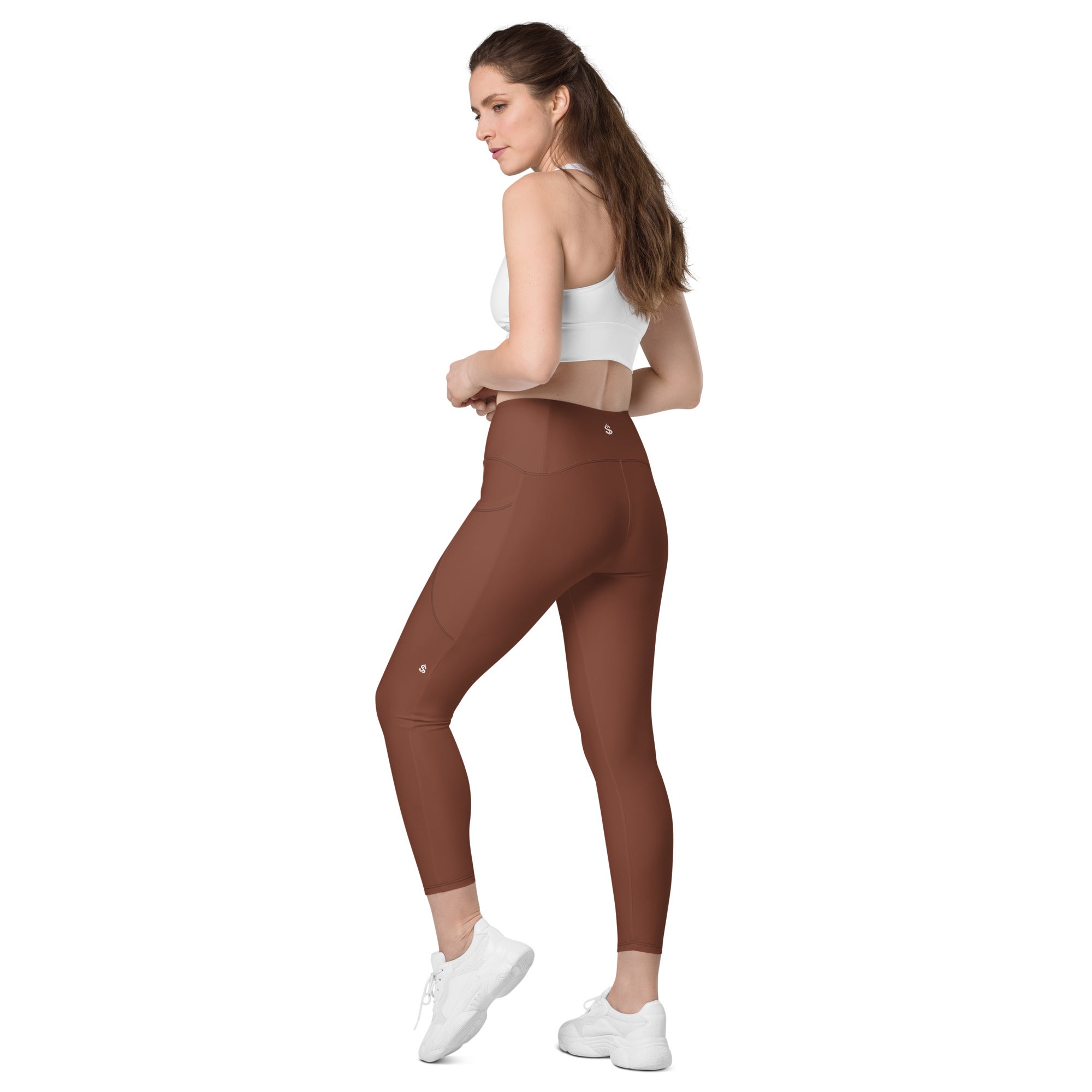 Basics - Terracotta Crossover Leggings