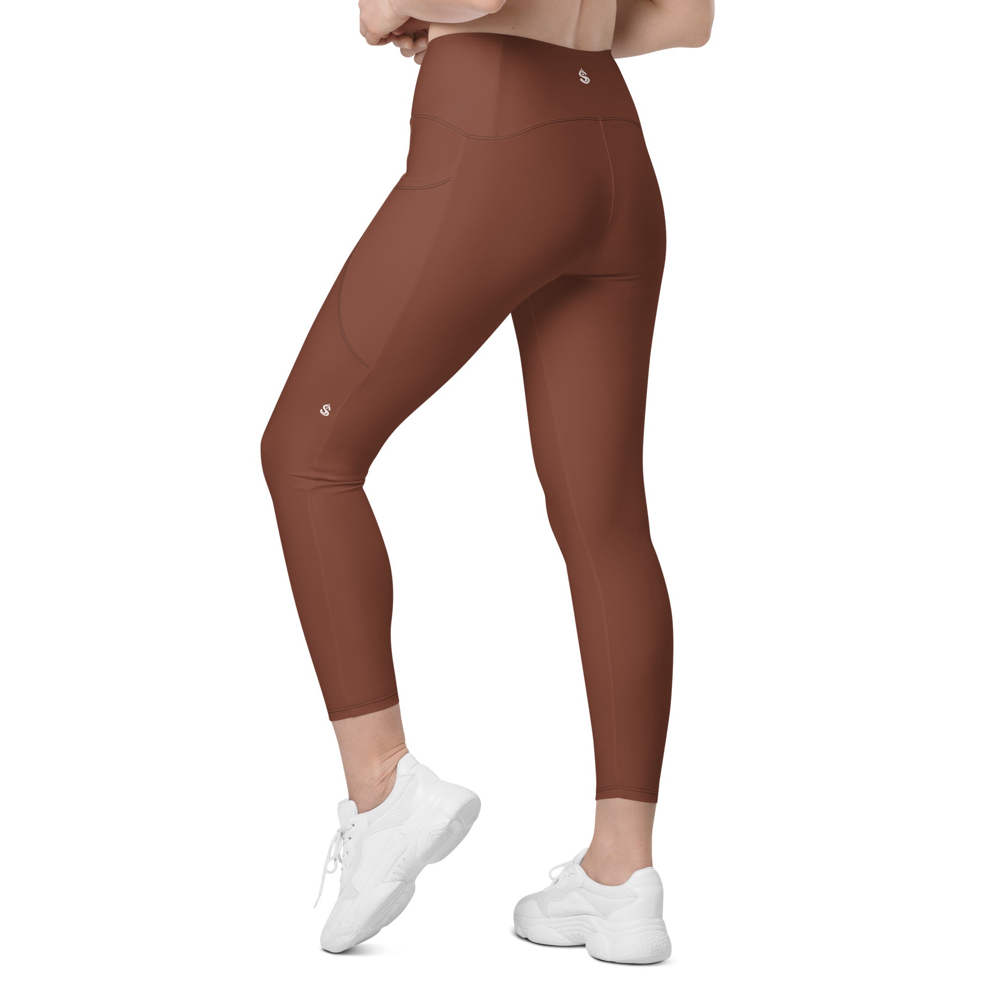 Basics - Terracotta Crossover Leggings