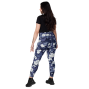 Blossom Floral Navy Crossover Leggings