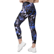 Wildflower Floral Navy Crossover Leggings