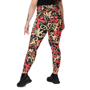 Fleur Salmon Crossover Leggings