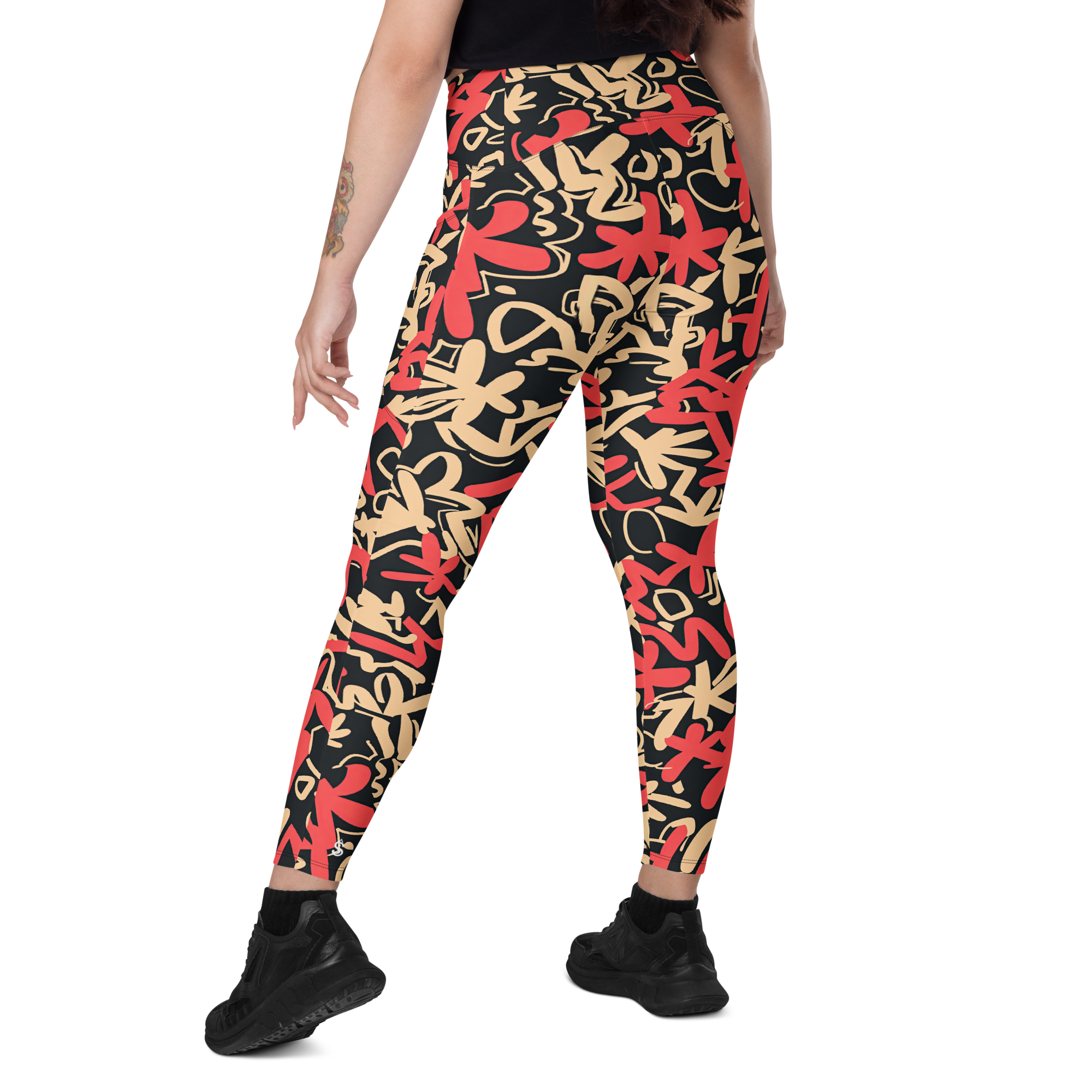 Fleur Salmon Crossover Leggings