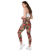 Fleur Salmon Crossover Leggings