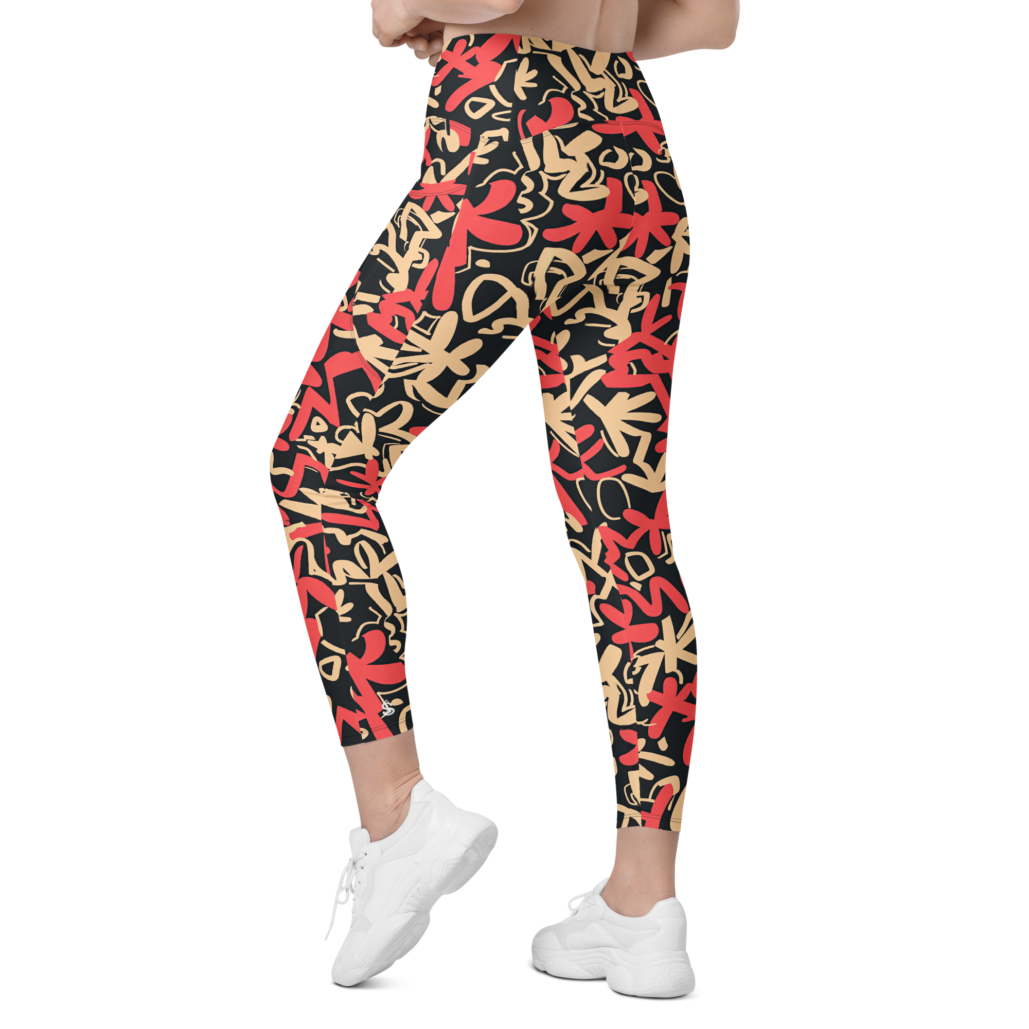 Fleur Salmon Crossover Leggings