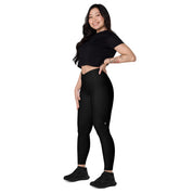 Basic - Black Crossover Leggings