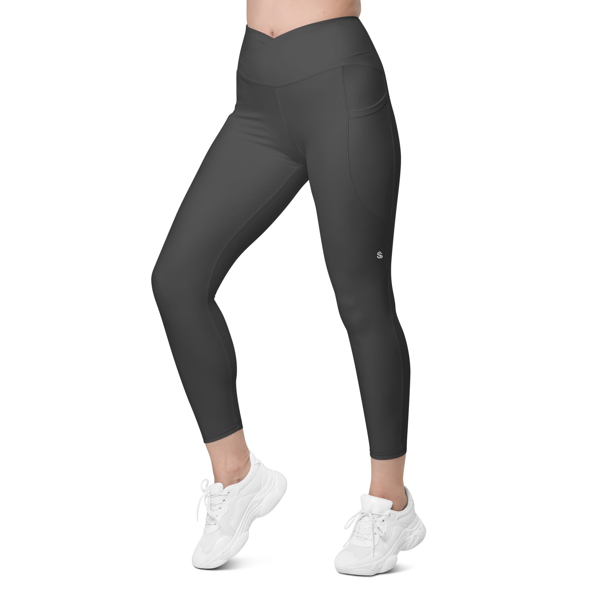 Basics - Anthracite Crossover Leggings