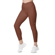 Basics - Terracotta Crossover Leggings