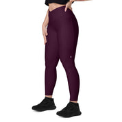 Basics - Eggplant Crossover Leggings