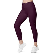 Basics - Eggplant Crossover Leggings