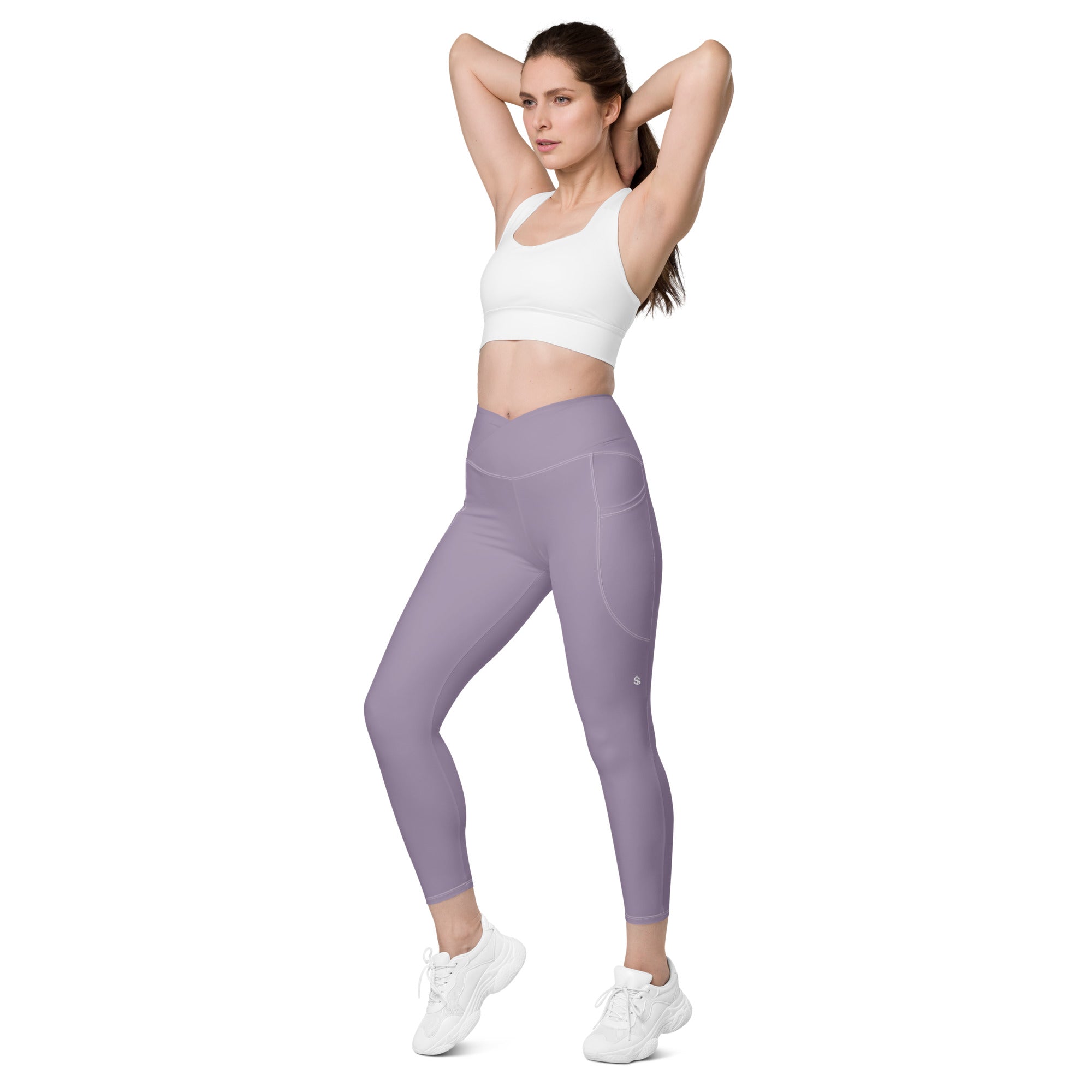 Basics - Lavender Crossover Leggings