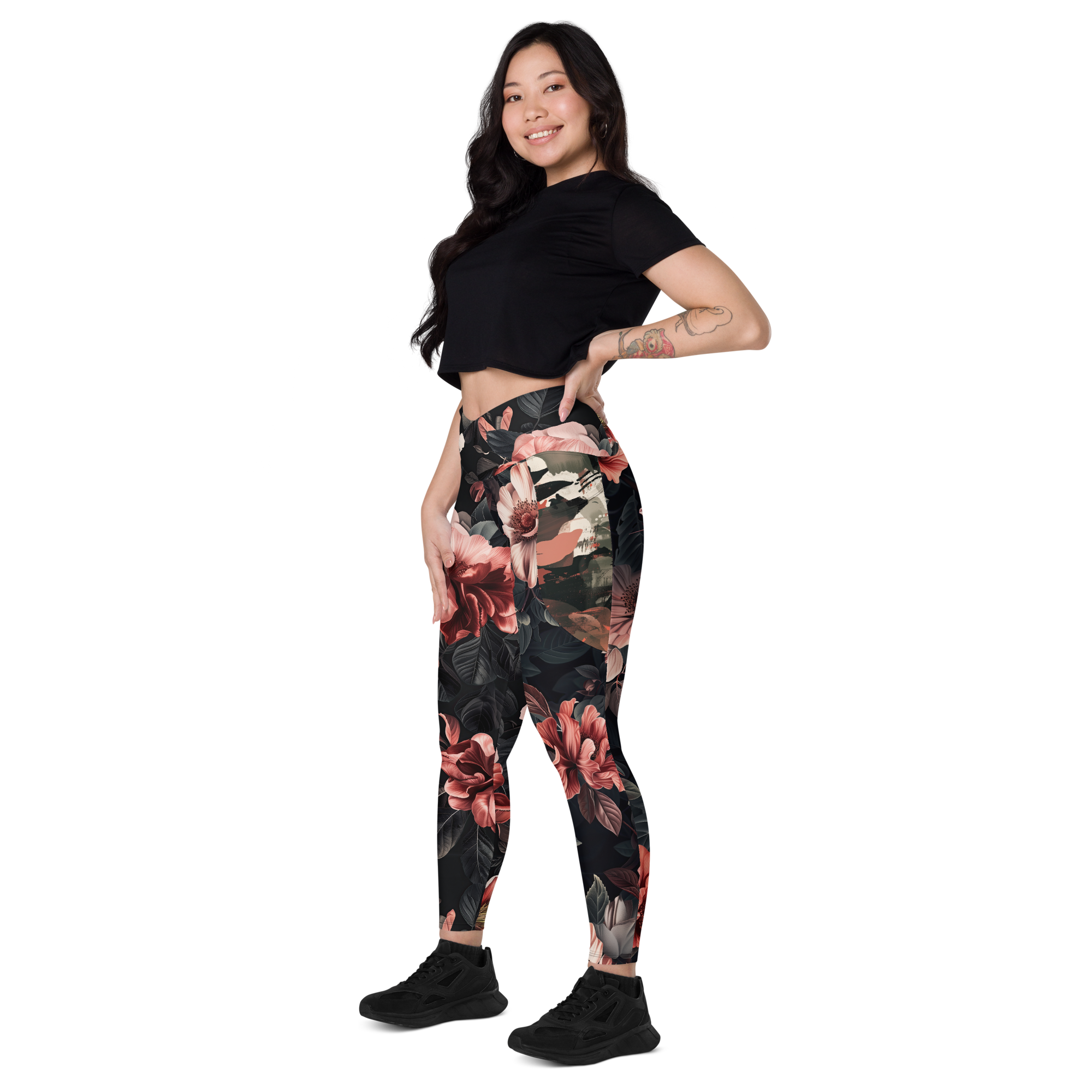 Bloom Floral Crossover Leggings