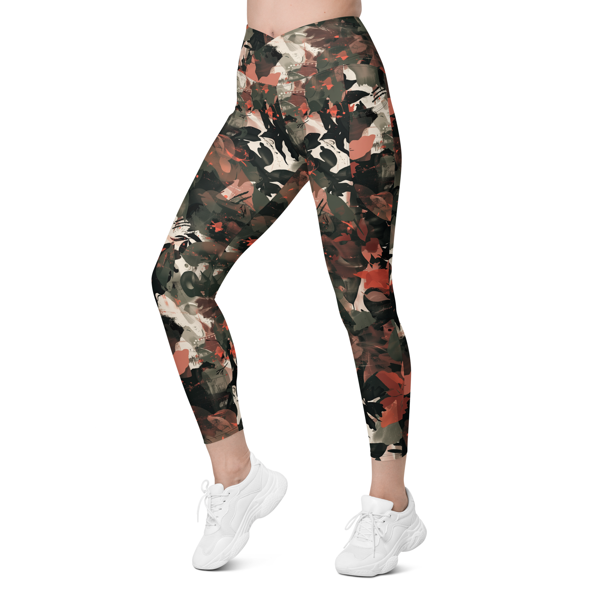 Wildflower Terracotta Crossover Leggings