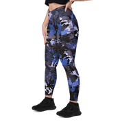 Wildflower Floral Navy Crossover Leggings