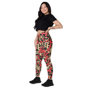 Fleur Salmon Crossover Leggings