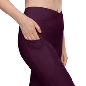 Basics - Eggplant Crossover Leggings