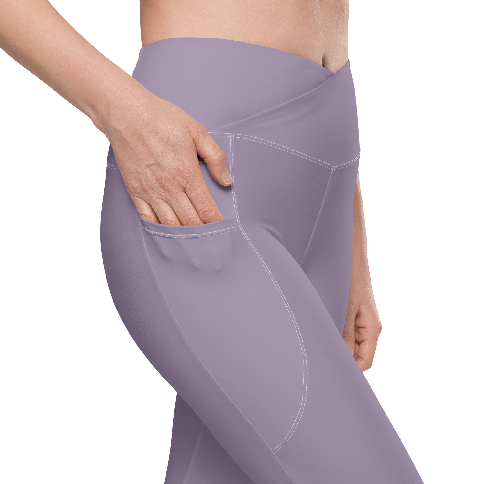 Basics - Lavender Crossover Leggings