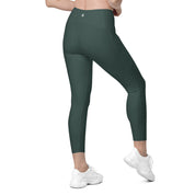 Basics - Green Crossover Leggings