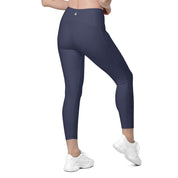 Basics - Navy Crossover Leggings