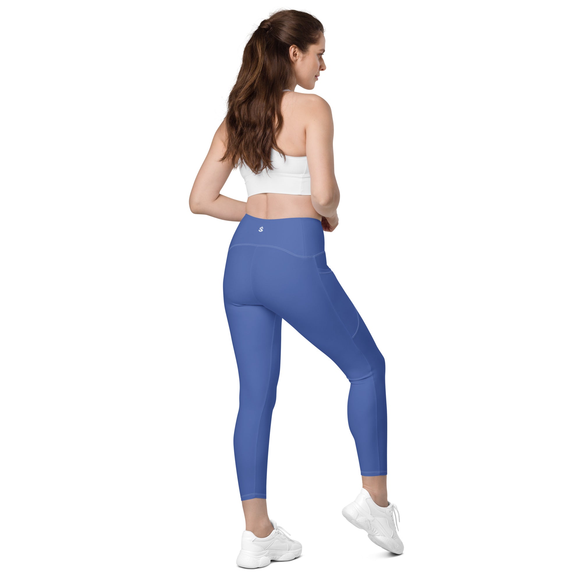 Basics - Marine Blue Crossover Leggings