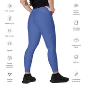 Basics - Marine Blue Crossover Leggings