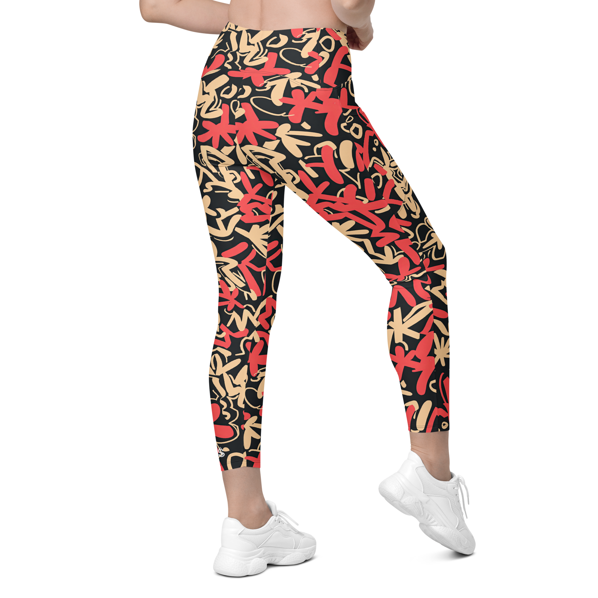 Fleur Salmon Crossover Leggings