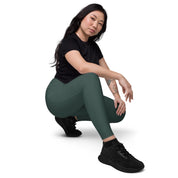 Basics - Green Crossover Leggings