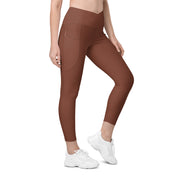 Basics - Terracotta Crossover Leggings