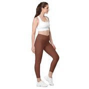 Basics - Terracotta Crossover Leggings