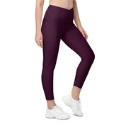 Basics - Eggplant Crossover Leggings