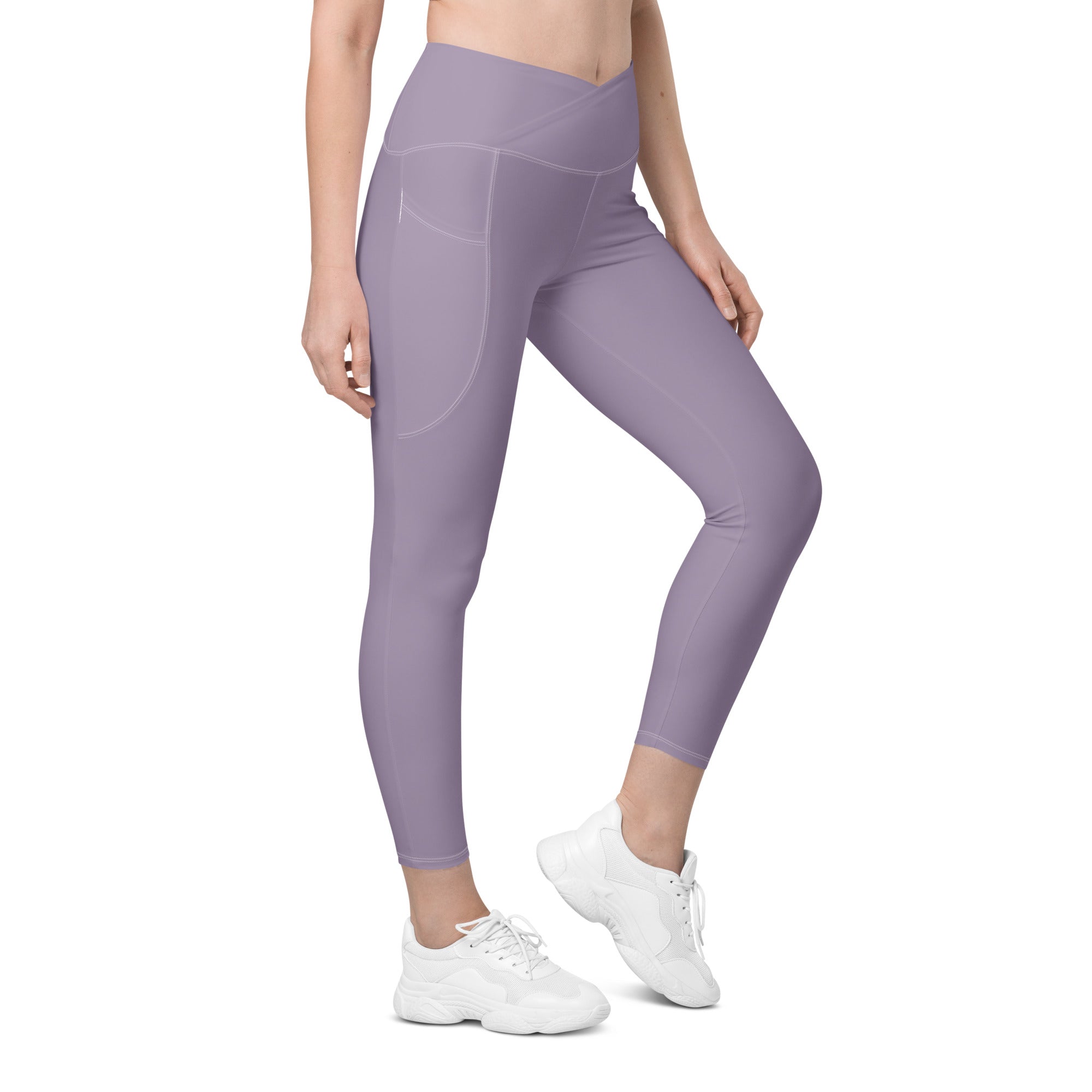 Basics - Lavender Crossover Leggings