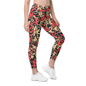 Fleur Salmon Crossover Leggings