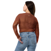 Awaken - Terracotta Long Sleeve Crop Top