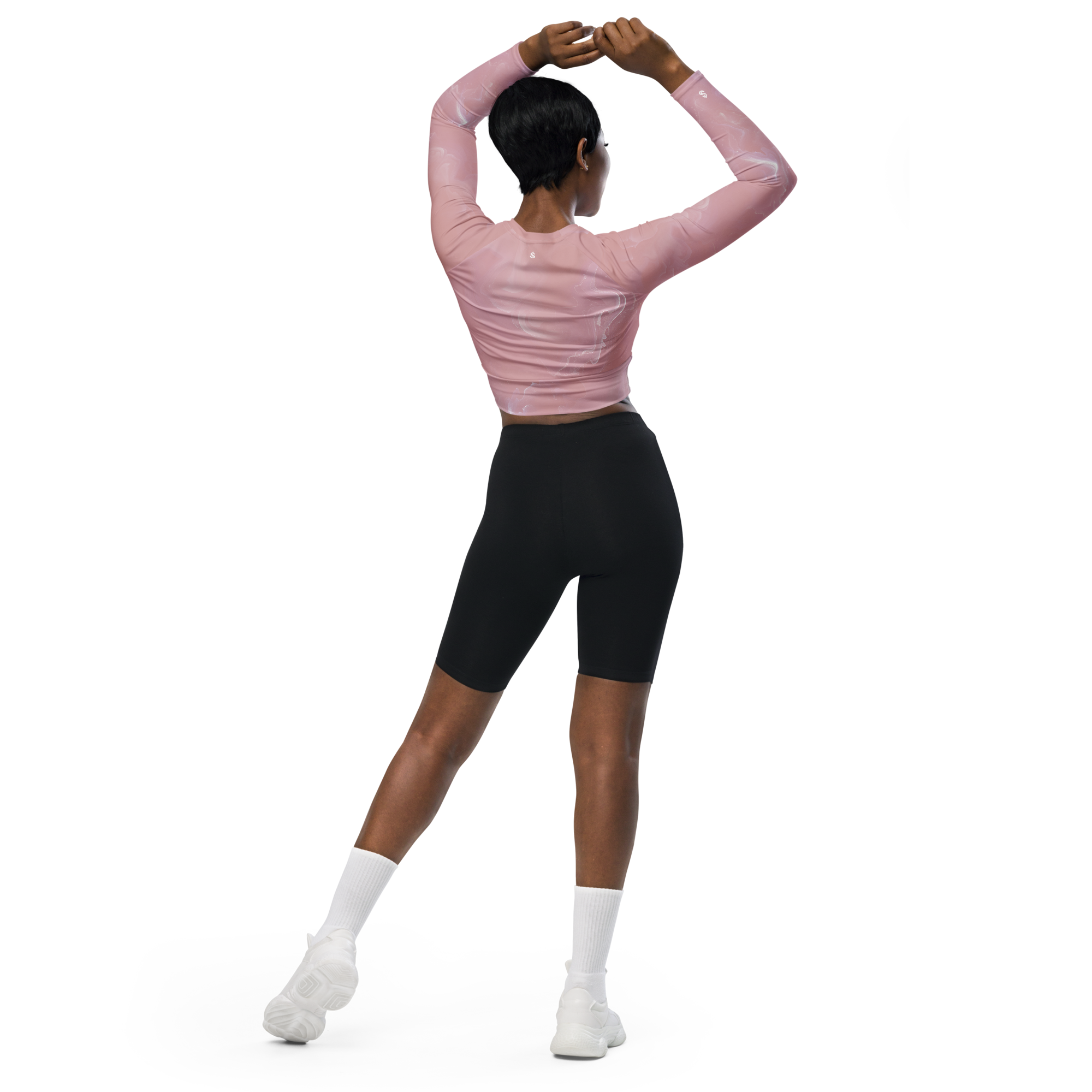 Awaken - Rose Long Sleeve Crop Top