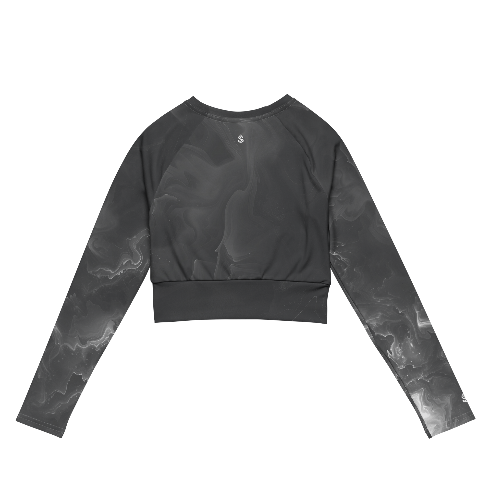 Awaken - Anthracite Long Sleeve Crop Top