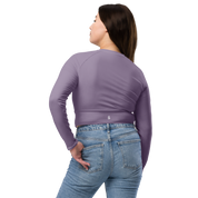 Basics - Lavender Long Sleeve Crop Top