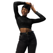 Awaken - Black Long Sleeve Crop Top