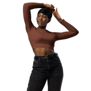 Basics - Terracotta Long Sleeve Crop Top