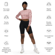 Circle - Rose Long Sleeve Crop Top