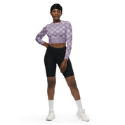 Circle - Lavender Long Sleeve Crop Top