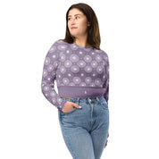 Circle - Lavender Long Sleeve Crop Top