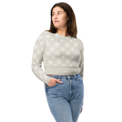 Circle - Bone Long Sleeve Crop Top